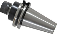 Kennametal - 0.51mm to 10mm Capacity, 2-1/2" Projection, CAT40 Taper Shank, ER16 Collet Chuck - 5.187" OAL - Exact Tooling
