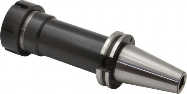Kennametal - 3.05mm to 26mm Capacity, 6" Projection, CAT40 Taper Shank, ER40 Collet Chuck - 8.687" OAL - Exact Tooling