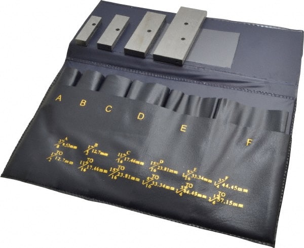 Value Collection - 3/8 to 1-5/16 Inch Adjustable Parallel Set - 3-9/16 Inch Long, 9/32 Inch Thick, 4 Pieces - Exact Tooling