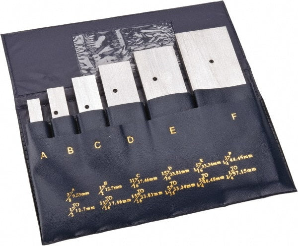 Value Collection - 3/8 to 2-1/4 Inch Adjustable Parallel Set - 5-1/16 Inch Long, 9/32 Inch Thick, 6 Pieces - Exact Tooling