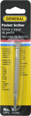 General - 4-3/4" OAL Pocket Scriber - Steel - Exact Tooling