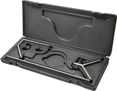 TESA Brown & Sharpe - 3 Piece, 12" Combination Square Set - 1/16, 1/32, 1/64 & 1/8" (4R) Graduation, Hardened Steel Blade, Hardened Steel Center & Square Head - Exact Tooling
