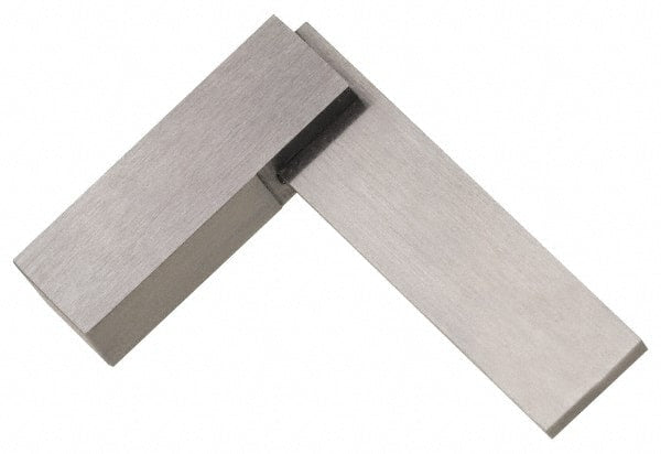 Value Collection - 5" Blade Length, 3" Base Length Steel Square - 0.0003" Accuracy - Exact Tooling