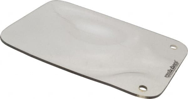 PRO-SAFE - Polycarbonate Concave Shield - 6" Wide x 8" Long x 1/8" Thick, Magnetic Base, For General Purpose Use - Exact Tooling