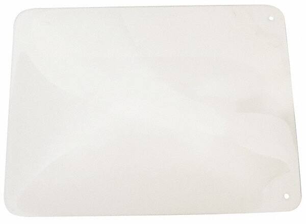 PRO-SAFE - Polycarbonate Concave Shield - 12" Wide x 16" Long x 1/8" Thick, Magnetic Base, For General Purpose Use - Exact Tooling