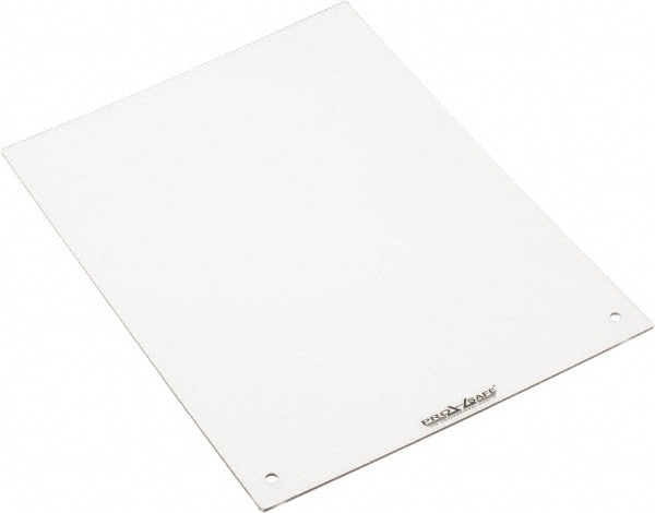 PRO-SAFE - Polycarbonate Flat Shield - 12" Wide x 16" Long x 1/8" Thick, Magnetic Base, For General Purpose Use - Exact Tooling