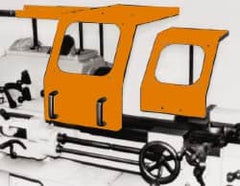 Flexbar - 10 to 24 Inch Max Chuck Size, Lathe Guard - 14 Inch Wide - Exact Tooling