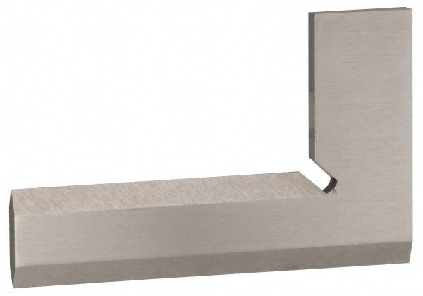 Value Collection - 6-1/4" Blade Length, 4" Base Length Steel Square - 0.0014" Accuracy, Beveled Edge - Exact Tooling