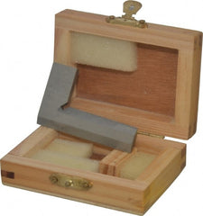 Value Collection - 2-1/2" Blade Length, 1-1/2" Base Length Steel Square - 0.0011" Accuracy, Beveled Edge - Exact Tooling