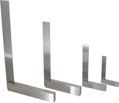 Value Collection - 4 Piece, 3, 4, 6-9/32, 8-1/4 Inch Base Length, 4, 6, 9, 12 Inch Blade Length, Square Set - Steel, Includes 4 Pc. Set of 4-12 Inches - Exact Tooling