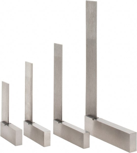 Value Collection - 4 Piece, 2, 2-3/8, 3, 4 Inch Base Length, 2, 3, 4, 6 Inch Blade Length, Square Set - Steel, Includes 4 Pc. Set of 2-6 Inches - Exact Tooling