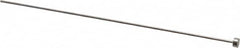 Gibraltar - 1mm Pin Diam, 4mm Head Diam x 2mm Head Height, 100mm OAL, Straight Ejector Pin - Steel, 98mm Pin Length - Exact Tooling