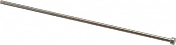 Gibraltar - 2.2mm Pin Diam, 4mm Head Diam x 2mm Head Height, 100mm OAL, Straight Ejector Pin - Steel, 98mm Pin Length - Exact Tooling