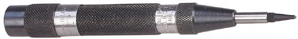 General - 5/8" Automatic Center Punch - 6" OAL, Steel - Exact Tooling