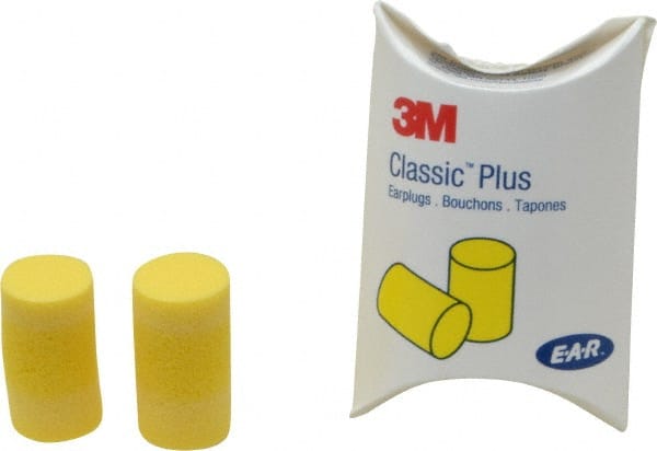 3M - Disposable, Uncorded, 33 dB, Barrel Earplugs - Yellow, 200 Pairs - Exact Tooling