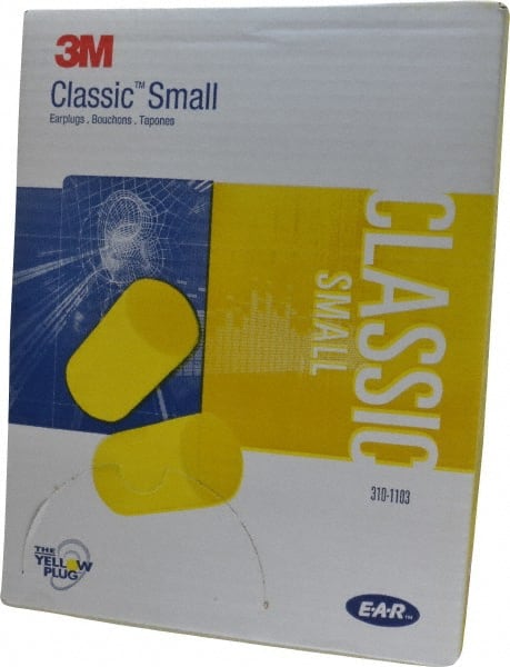 3M - Disposable, Uncorded, 29 dB, Barrel Earplugs - Yellow, 200 Pairs - Exact Tooling