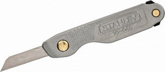 Stanley - 4-1/4" OAL, Straight Pocket Knife - 1 Blade - Exact Tooling