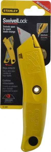 Stanley - Retractable Utility Knife - 3 Blades Included - Exact Tooling