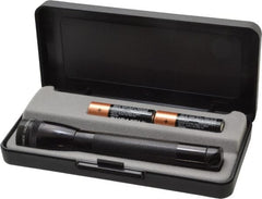 Mag-Lite - Krypton Bulb, 14 Lumens, Mini Flashlight - Black Aluminum Body, 2 AA Batteries Included - Exact Tooling