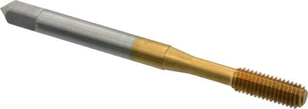 OSG - #10-32 UNF H4 Thread Limit Bottoming Thread Forming Tap - Cobalt, TiN Finish, 2-3/8" OAL, 7/8" Thread Length, Right Hand Thread, Series HY-PRO NRT - Exact Tooling