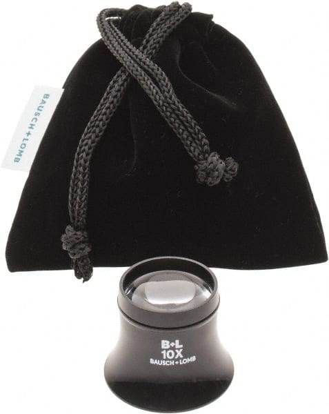 Bausch & Lomb - 10x Magnification, 1 Inch Lens Diameter, Glass Lens Loupe - 1 Lens, 1 Inch Focal Length - Exact Tooling