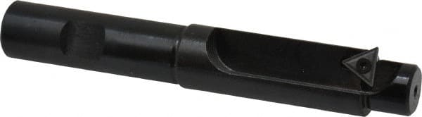 APT - 25/32 Inch Diameter, Solid Pilot, Straight 5/8 Inch Shank Diameter, 1 Insert, Indexable Counterbore - 4-1/2 Inch Overall Length, TPGH 215 Insert - Exact Tooling