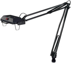 Electrix - 45 Inch, Articulated, Clamp on, Halogen, Black, General Purpose Task Light - 100 Watt, Nonmagnifying - Exact Tooling