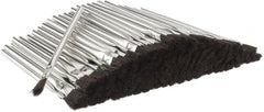 Made in USA - 13/16" Long x 1/2" Wide Horsehair Acid Brush - 6-1/8" Overall Length, Tin Handle, For Use with Flux & Solvents - Exact Tooling