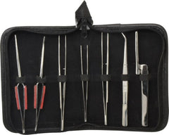 Value Collection - Stainless Steel Tweezer Set - 7 Piece - Exact Tooling