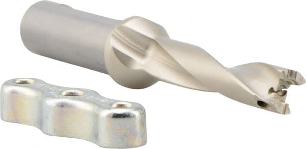 Iscar - 0.472 to 0.488" Diam, 5xD, 2.36" Max Depth, 5/8" Shank Diam, 4.89" OAL, Replaceable Tip Drill - IDI-SG, IDI-SK Insert, DCM Toolholder, Series ChamDrill - Exact Tooling