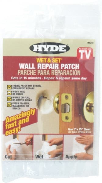 Hyde Tools - Drywall/Plaster Repair - White, 5" x 15" (75 Sq In ) Coverage - Exact Tooling