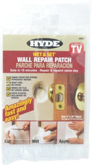 Hyde Tools - Drywall/Plaster Repair - White, 5" x 15" (75 Sq In ) Coverage - Exact Tooling