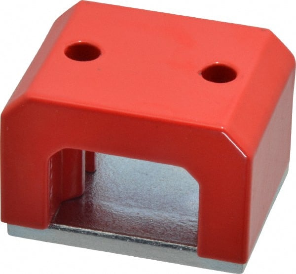 Eclipse - 2 Hole, 0.311" Hole Diam, 1-19/32" Overall Width, 2-9/32" Deep, 1-3/8" High, 51 Lb Average Pull Force, Alnico Power Magnets - 14.6mm Pole Width, 550°C Max Operating Temp, Grade 5 Alnico - Exact Tooling