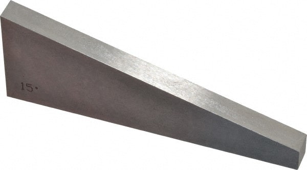 Value Collection - 15° Angle, 3 Inch Long, Angle Block - 55 RC Hardness - Exact Tooling
