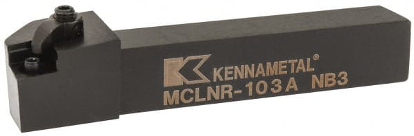 Kennametal - MCLN, Right Hand Cut, 5° Lead Angle, 5/8" Shank Height x 5/8" Shank Width, Negative Rake Indexable Turning Toolholder - 4" OAL, CN..32. Insert Compatibility, Series Kenloc - Exact Tooling