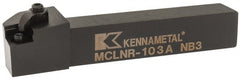 Kennametal - MCLN, Right Hand Cut, 5° Lead Angle, 5/8" Shank Height x 5/8" Shank Width, Negative Rake Indexable Turning Toolholder - 4" OAL, CN..32. Insert Compatibility, Series Kenloc - Exact Tooling