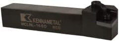 Kennametal - MCLN, Left Hand Cut, 5° Lead Angle, 1" Shank Height x 1" Shank Width, Negative Rake Indexable Turning Toolholder - 6" OAL, CN..64. Insert Compatibility, Series Kenloc - Exact Tooling