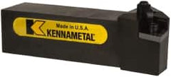 Kennametal - MCLN, Left Hand Cut, 5° Lead Angle, 1-1/2" Shank Height x 1-1/2" Shank Width, Negative Rake Indexable Turning Toolholder - 6" OAL, CN..64. Insert Compatibility, Series Kenloc - Exact Tooling