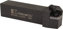 Kennametal - MCRN, Left Hand Cut, 15° Lead Angle, 1-1/4" Shank Height x 1-1/4" Shank Width, Negative Rake Indexable Turning Toolholder - 6" OAL, CN..64 Insert Compatibility, Series Kenloc - Exact Tooling