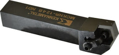 Kennametal - MCKN, Right Hand Cut, 15° Lead Angle, 3/4" Shank Height x 3/4" Shank Width, Negative Rake Indexable Turning Toolholder - 4-1/2" OAL, CN..43. Insert Compatibility, Series Kenloc - Exact Tooling