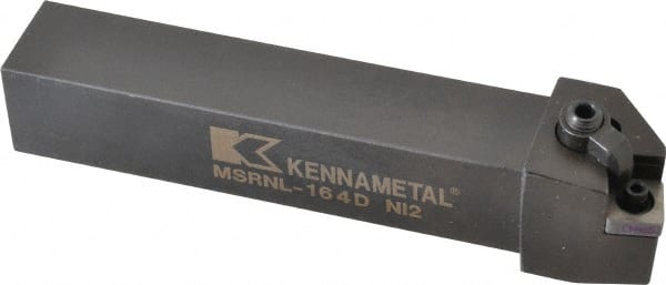 Kennametal - MSRN, Left Hand Cut, 15° Lead Angle, 1" Shank Height x 1" Shank Width, Negative Rake Indexable Turning Toolholder - 6" OAL, SN..43. Insert Compatibility, Series Kenloc - Exact Tooling