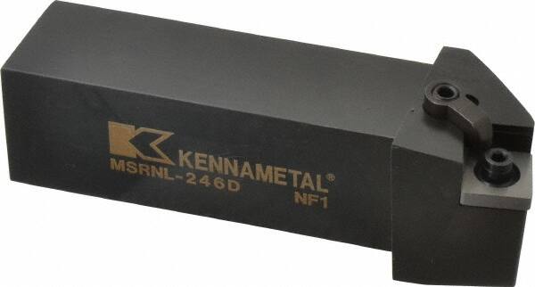 Kennametal - MSRN, Left Hand Cut, 15° Lead Angle, 1-1/2" Shank Height x 1-1/2" Shank Width, Negative Rake Indexable Turning Toolholder - 6" OAL, SN..64. Insert Compatibility, Series Kenloc - Exact Tooling