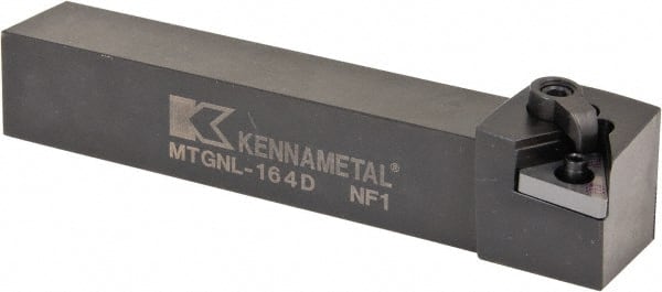 Kennametal - MTGN, Left Hand Cut, 0° Lead Angle, 1" Shank Height x 1" Shank Width, Negative Rake Indexable Turning Toolholder - 6" OAL, TN..43. Insert Compatibility, Series Kenloc - Exact Tooling
