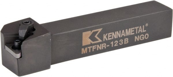 Kennametal - MTFN, Right Hand Cut, 0° Lead Angle, 3/4" Shank Height x 3/4" Shank Width, Negative Rake Indexable Turning Toolholder - 4-1/2" OAL, TN..33. Insert Compatibility, Series Kenloc - Exact Tooling