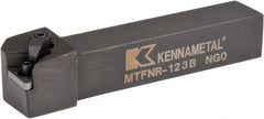 Kennametal - MTFN, Right Hand Cut, 0° Lead Angle, 3/4" Shank Height x 3/4" Shank Width, Negative Rake Indexable Turning Toolholder - 4-1/2" OAL, TN..33. Insert Compatibility, Series Kenloc - Exact Tooling