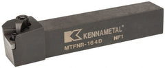 Kennametal - MTFN, Right Hand Cut, 0° Lead Angle, 1" Shank Height x 1" Shank Width, Negative Rake Indexable Turning Toolholder - 6" OAL, TN..43. Insert Compatibility, Series Kenloc - Exact Tooling