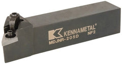 Kennametal - MDJN, Right Hand Cut, 3° Lead Angle, 1-1/4" Shank Height x 1-1/4" Shank Width, Negative Rake Indexable Turning Toolholder - 6" OAL, DN..54. Insert Compatibility, Series Kenloc - Exact Tooling