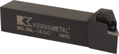 Kennametal - MDJN, Left Hand Cut, 3° Lead Angle, 1" Shank Height x 1" Shank Width, Negative Rake Indexable Turning Toolholder - 5" OAL, DN..33. Insert Compatibility, Series Kenloc - Exact Tooling