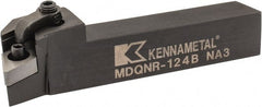 Kennametal - MDQN, Right Hand Cut, 27.5° Lead Angle, 3/4" Shank Height x 3/4" Shank Width, Negative Rake Indexable Turning Toolholder - 4-1/2" OAL, DN..43. Insert Compatibility, Series Kenloc - Exact Tooling