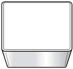 Kennametal - SPG423 Grade K68 Carbide Turning Insert - Uncoated, 90° Square, 1/2" Inscr Circle, 1/8" Thick, 3/64" Corner Radius - Exact Tooling